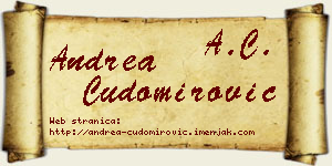 Andrea Čudomirović vizit kartica